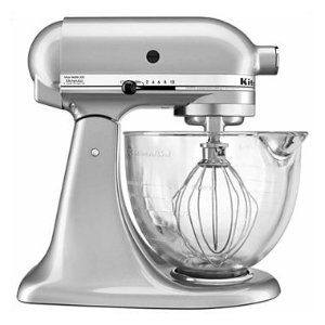 KitchenAid® 5 Quart Tilt-Head Stand Mixer with Glass Bowl and Flex Edge Beater