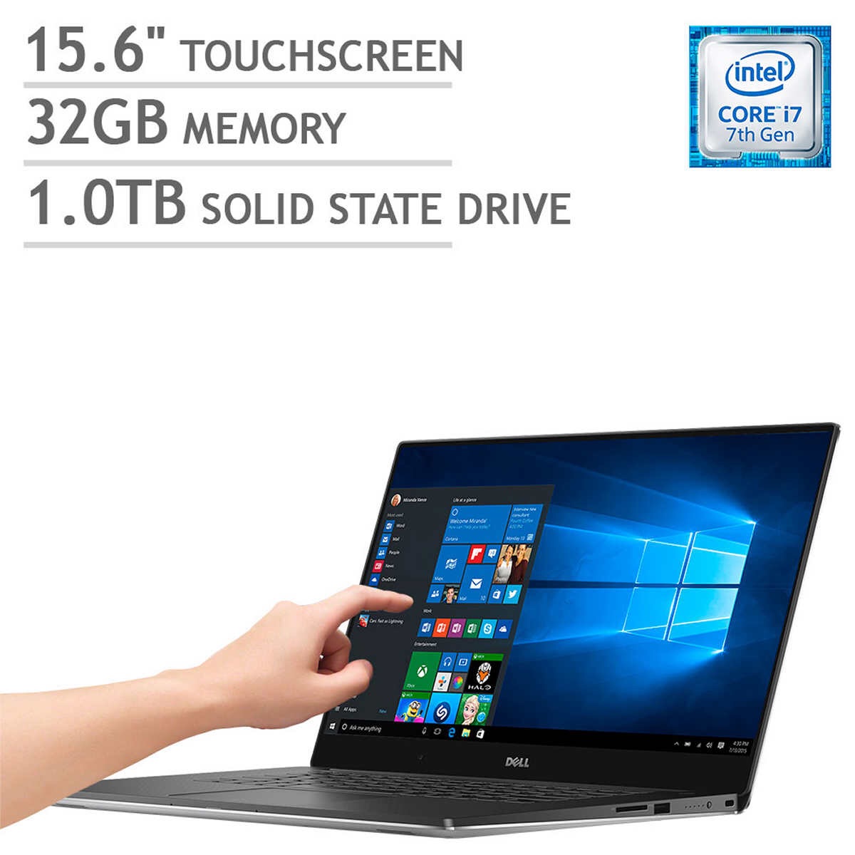 Dell XPS 15 Touchscreen 笔电 - Intel Core i7 - 4K Ultra HD - 4GB NVIDIA Graphics