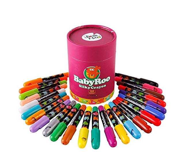 西班牙 Joan Miro 美乐 儿童可水洗蜡笔 贝贝鼠丝滑旋转蜡笔 24色 JM08107