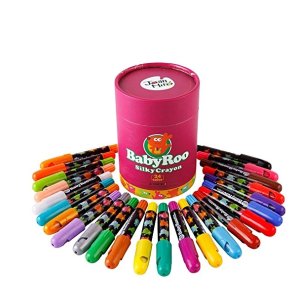 ¥79.9元 西班牙 Joan Miro 美乐 儿童可水洗蜡笔 贝贝鼠丝滑旋转蜡笔 24色 JM08107