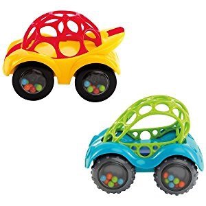 O Ball 1-Piece Rattle & Roll Car, Assorted Colors
