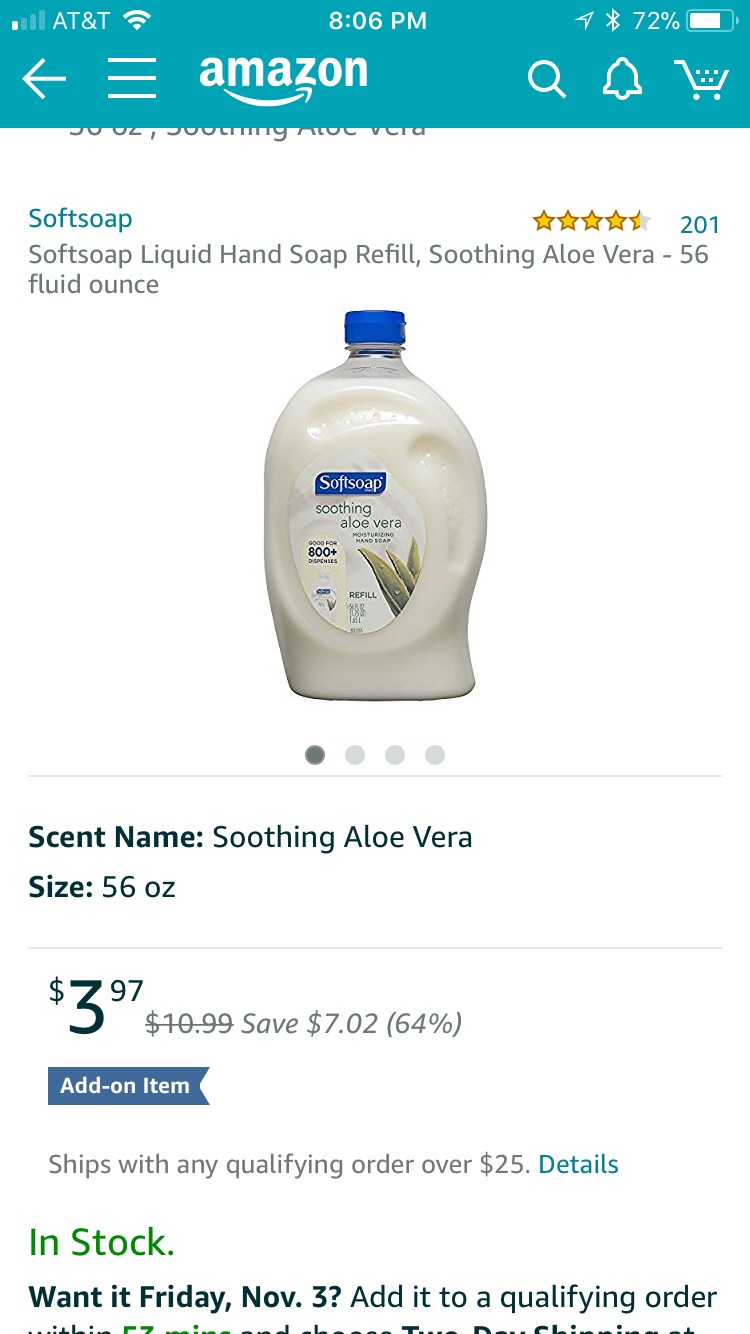 Softsoap 洗手液 56 fluid ounce