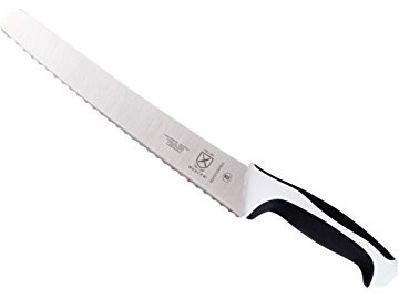 Mercer Culinary Millennia 10-Inch Wide Bread Knife, White