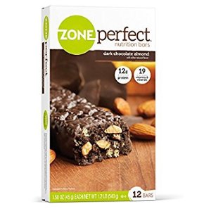 ZonePerfect 营养零食 杏仁黑巧克力 12条