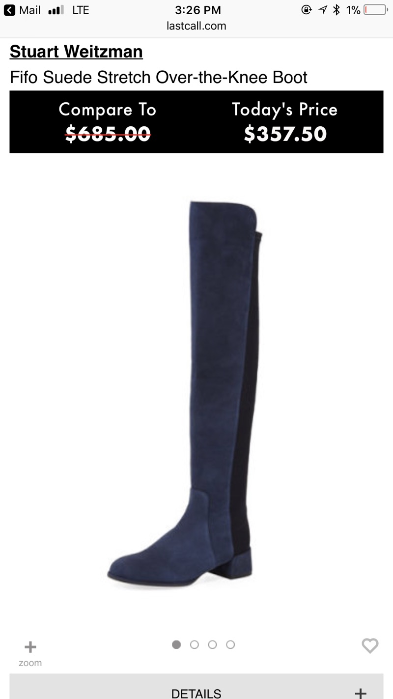 Stuart Weitzman Fifo Suede Stretch Over-the-Knee Boot