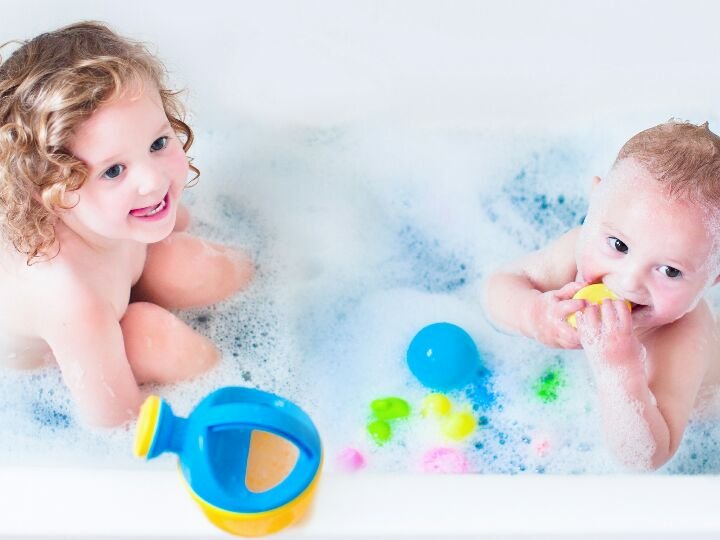 宝宝洗澡怎么能没有玩具，看看我们都在玩什么？
