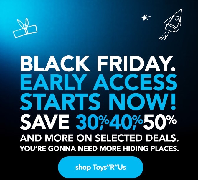 Black Friday. SAVE 30%, 40%, 50% and more.