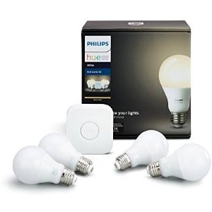 Philips Hue适配基座 +4个A19白光智能灯泡 套装