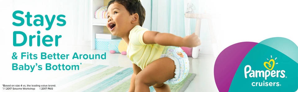Pampers 3号尿布 - 174 Count - ($0.26/Ea.)