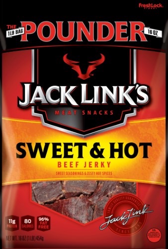Jack Links Jerky, Sweet and Hot, 16 Oz