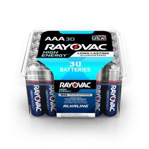 Rayovac 高能碱性AAA / 1.5伏电池（30个）