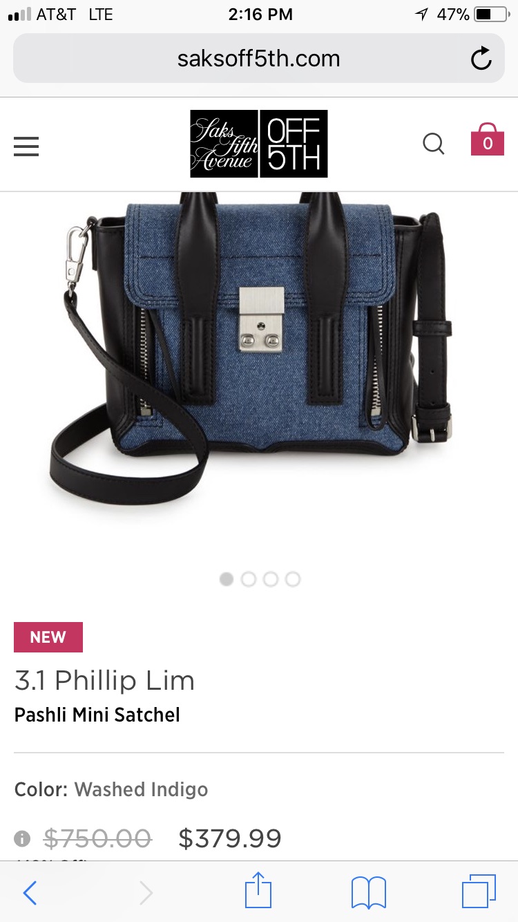 3.1 Phillip Lim Pashli mini半价
