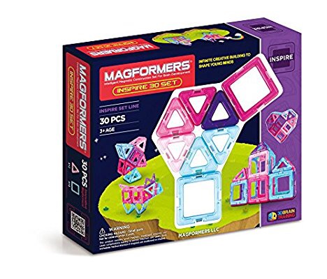Magformers Inspire 3D磁性建筑玩具30 片装