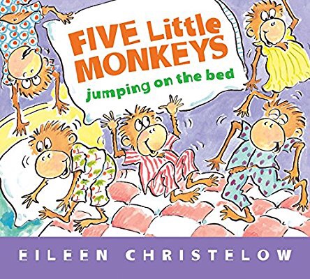 Five Little Monkeys Jumping on the Bed (Padded Board Book) (A Five Little Monkeys Story)