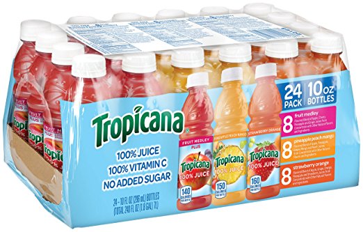 Tropicana 多种果汁口味 10oz 24瓶