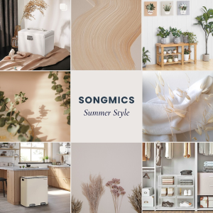 SONGMICS 日系“家具店”闪促 落地衣架£29、灶台收纳架£14