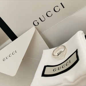 Gucci 饰品狂降🐝复古纯银首饰 珐琅复古戒指£144