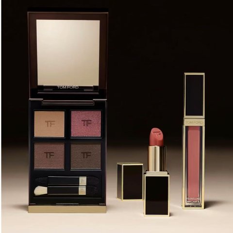 8.5折！黑管口红£37！TOM FORD 全线好价! 四色眼影£57、白管口红£41、唇釉£32