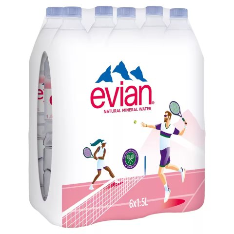 Evian 矿泉水 6x1.5L