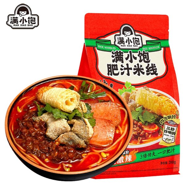 满小饱 肥汁米线 310g 酸辣汤粉袋装