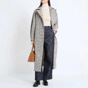 COS  Tufa 格纹风衣外套