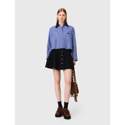 MajeRhinestone 可拆领衬衫