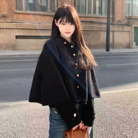 MajeCape-effect 开衫