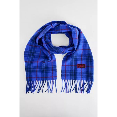 Damson Madder 蓝色宽大围巾