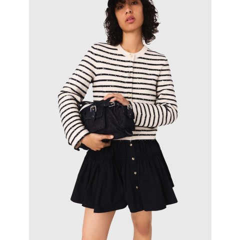 Maje羊毛开衫 按扣款