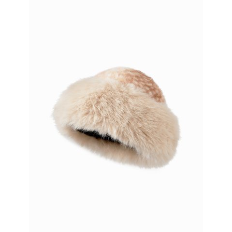 Deer Print 毛绒渔夫帽