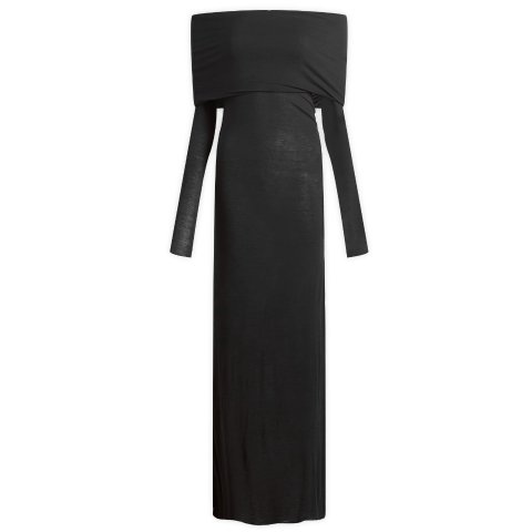 Sheer Modal 露肩长裙