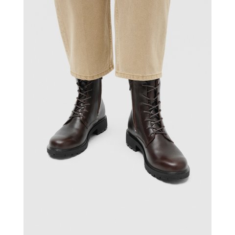 ECCO metropole vienna 女士真皮系带靴