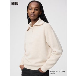 UNIQLO 半拉链针织衫 女款