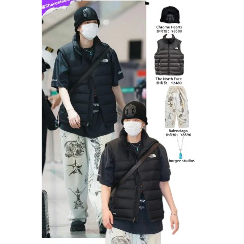 THE NORTH FACE 男士羽绒背心 黑色