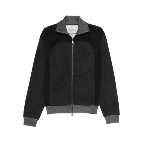 土星刺绣拉链卫衣