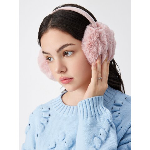 仿皮草耳罩 