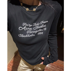 Logo 印花棉混纺T恤