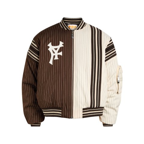 PDF CHANNEL Ryan 条纹棒球夹克