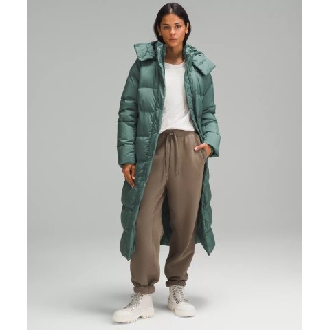 lululemon码多！！长款这个价！Wunder Puff 女士长款羽绒服 600蓬
