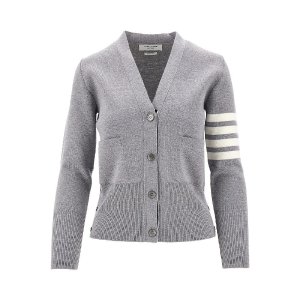 美利奴羊毛羊绒开衫 4条杠