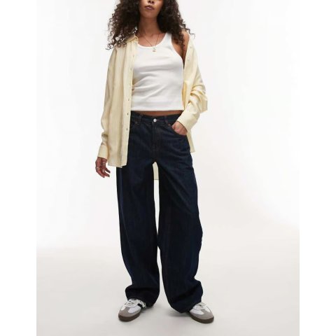  Cinch低腰牛仔裤 深靛蓝