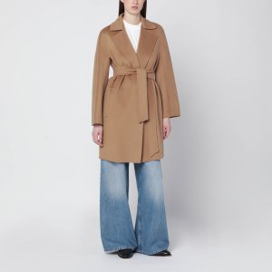 Max Mara Studio Camel 羊绒羊毛大衣