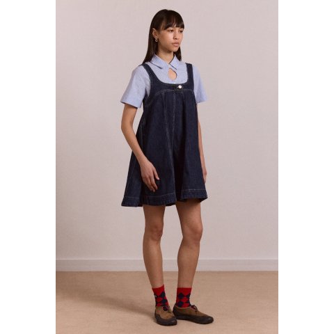 Damson Madder Immy 牛仔迷你连衣裙