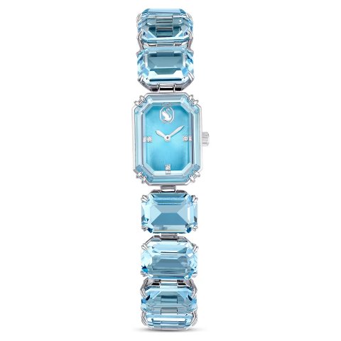 Swarovski 八角切割彩色水晶蓝色手链