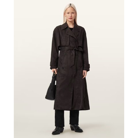 AllSaints Linnie 女士风衣 棕色