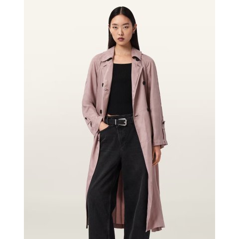 AllSaints Lizie风衣 粉色