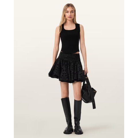 AllSaints Dotty 黑色迷你裙