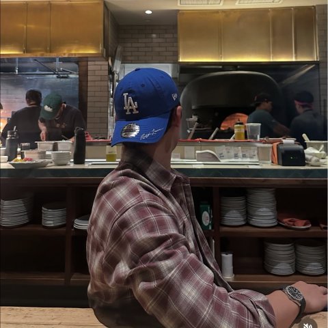 拉夫劳伦联名蓝色棒球帽