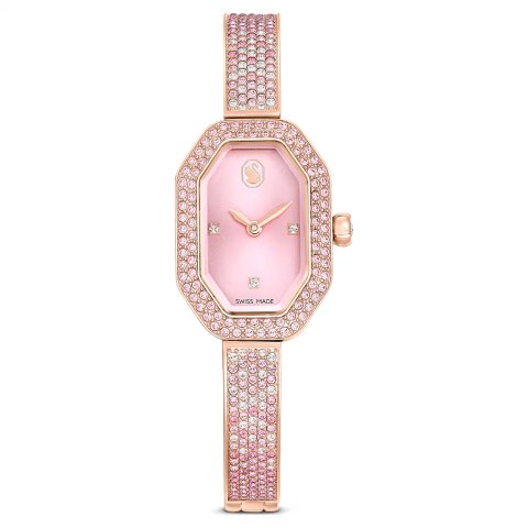 Swarovski Dextera 粉色镯式手表 瑞士制造