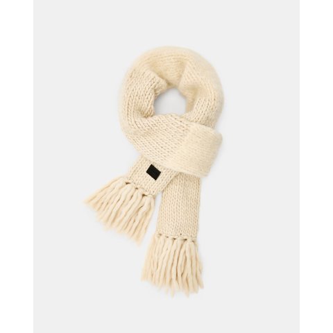 AllSaints Amber 混纺针织围巾 米白色